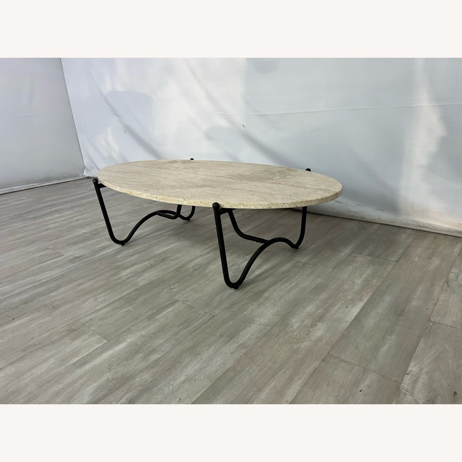 Lulu and Georgia Peggy Outdoor Oval Coffee Table - image-1