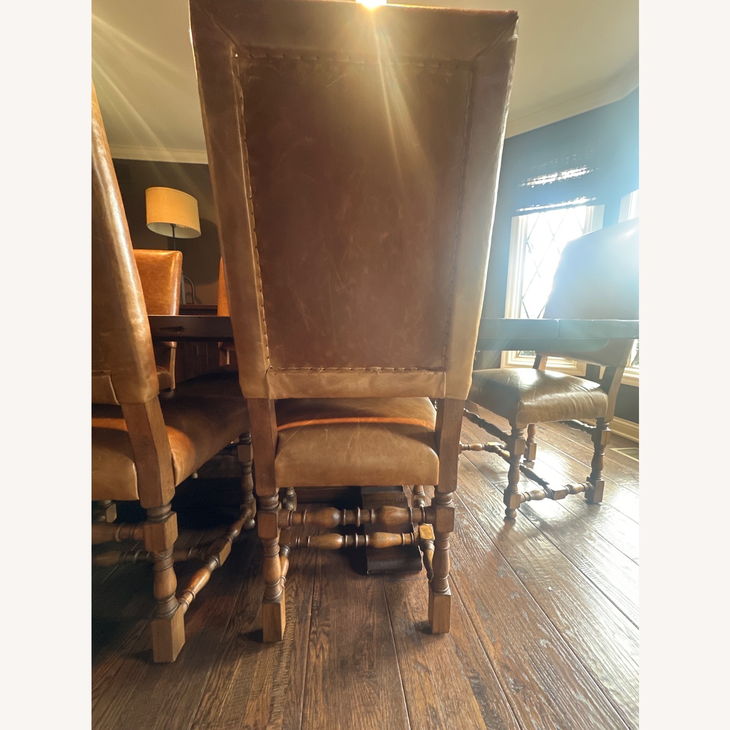 Restoration Hardware Light Brown Dining Chairs - image-3