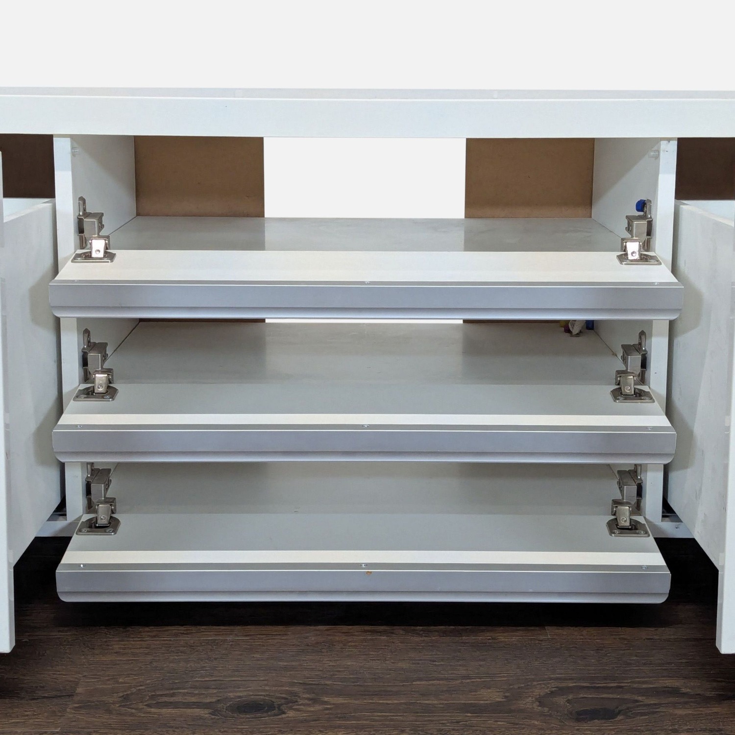 IKEA Besta Burs TV Stand in High Gloss White - image-7