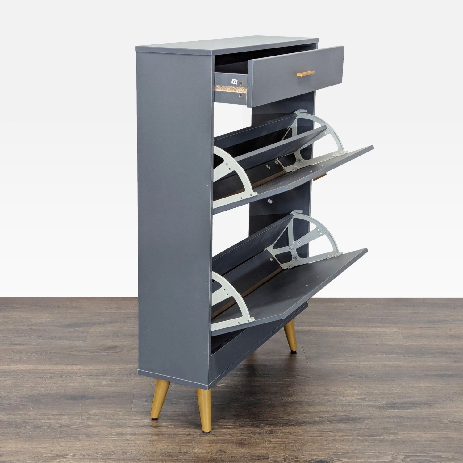 Everly Quinn 16 Pair Shoe Storage Cabinet - image-2