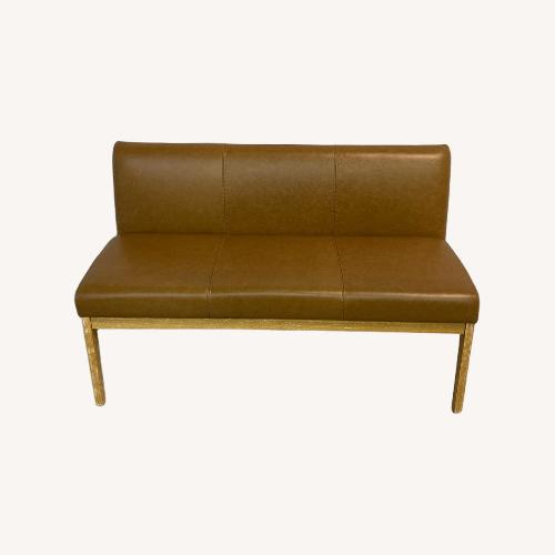 Used Castlery Elliot Leather Banquette Bench for sale on AptDeco