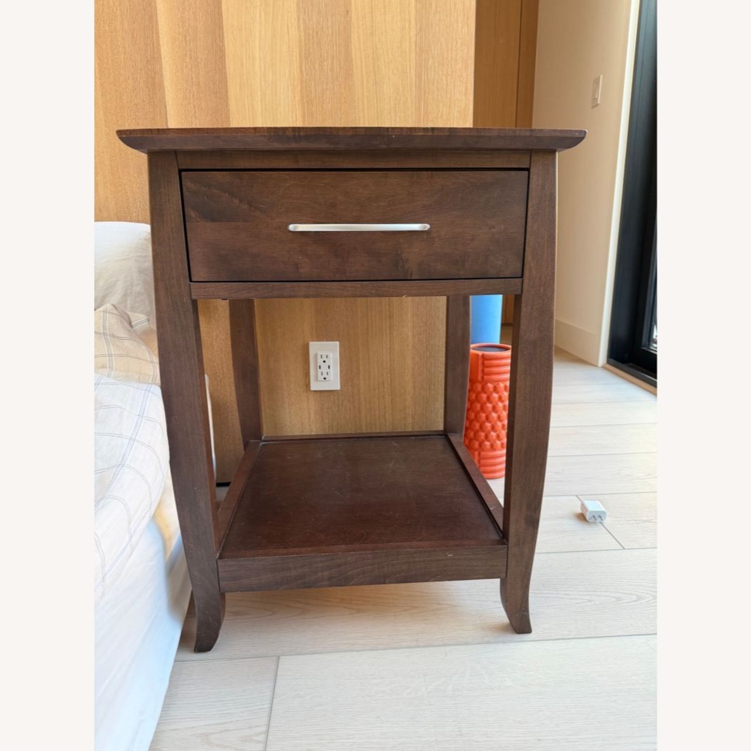 Baronet One Drawer Nightstand with Open Shelf - image-1