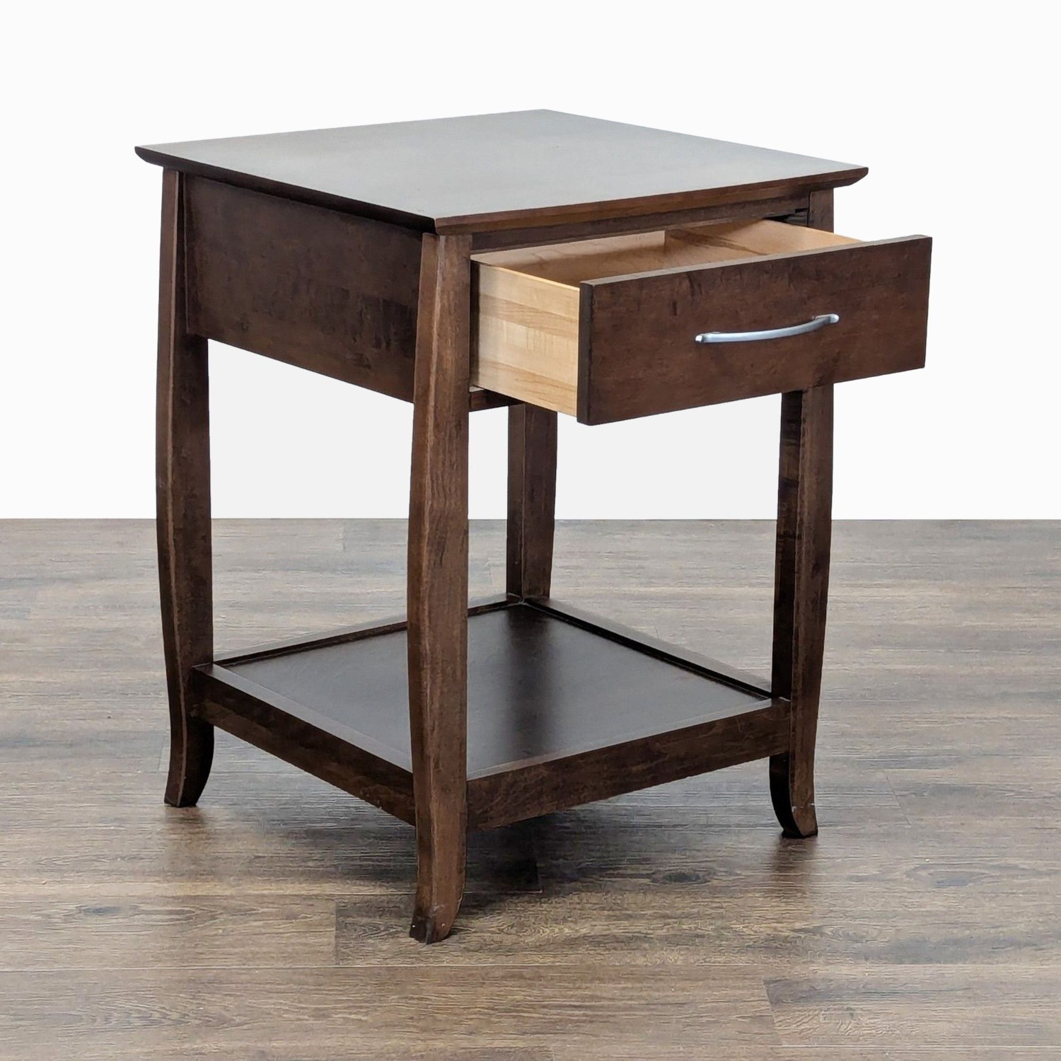 Baronet One Drawer Nightstand with Open Shelf - image-4