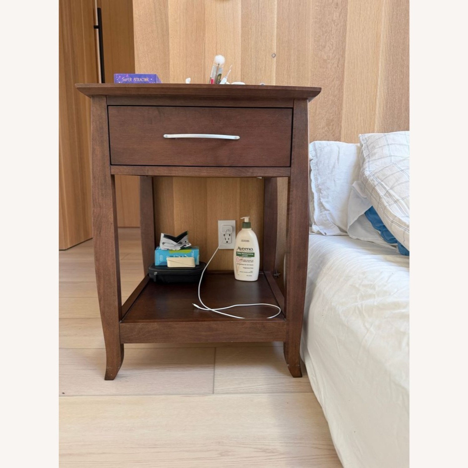 Baronet One Drawer Nightstand with Open Shelf - image-12