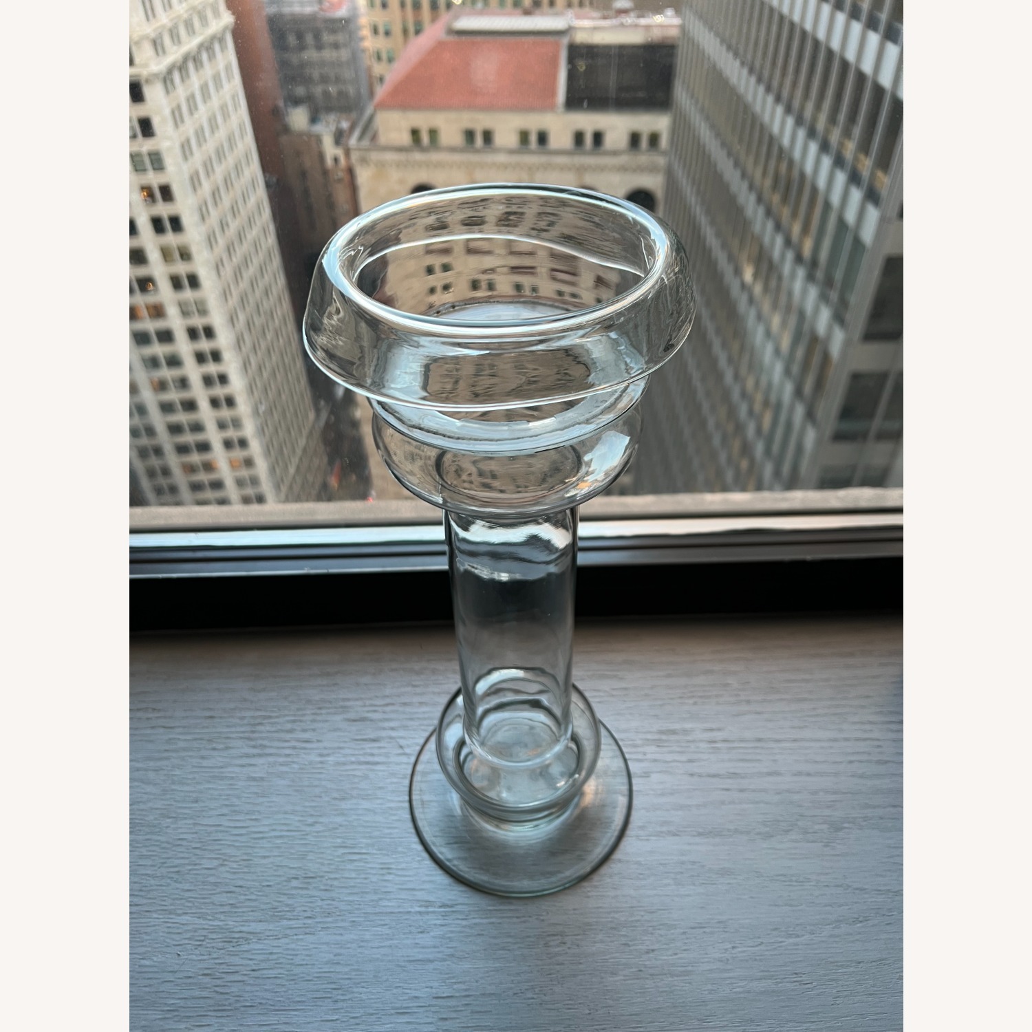 Pottery Barn Glass Candle Holder - image-3