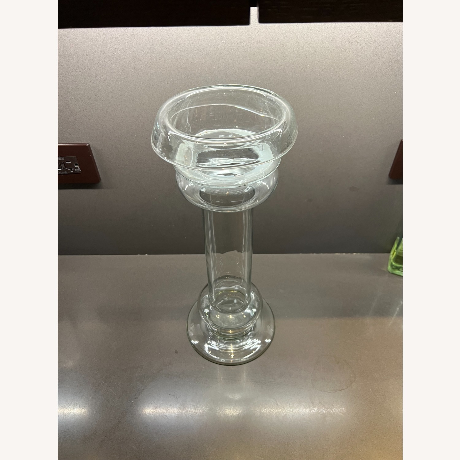 Pottery Barn Glass Candle Holder - image-7