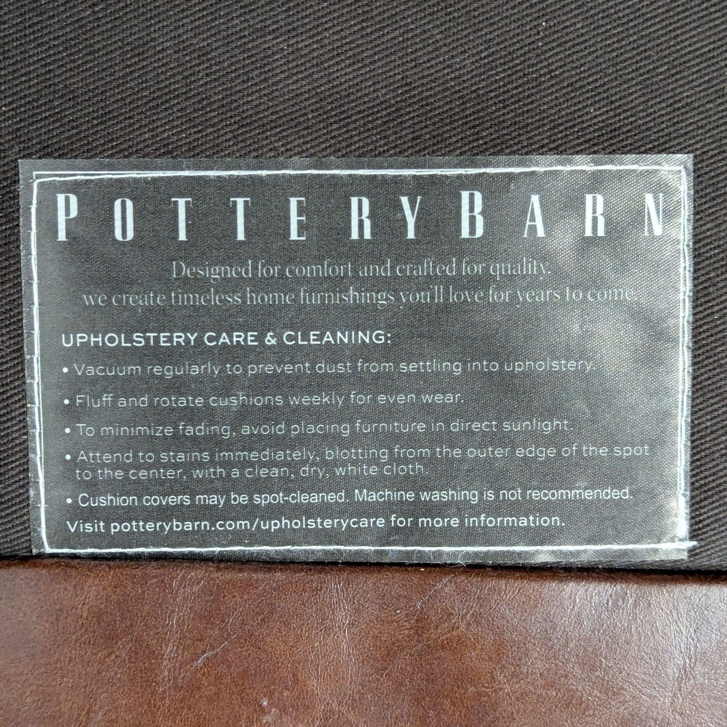 Pottery Barn Brown Leather Recliner Lounge Chair - image-8