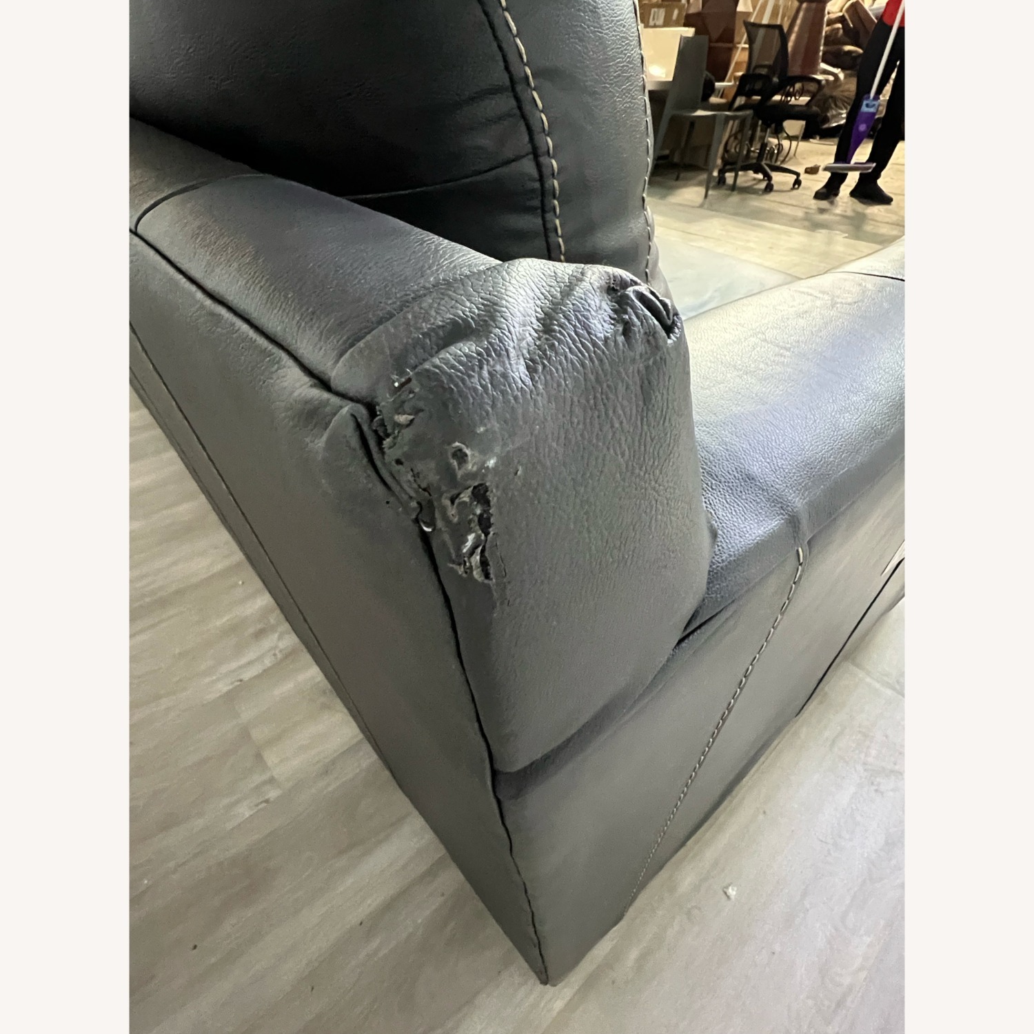 Wade Logan Arieyanna Italian Leather Match Sofa - image-5