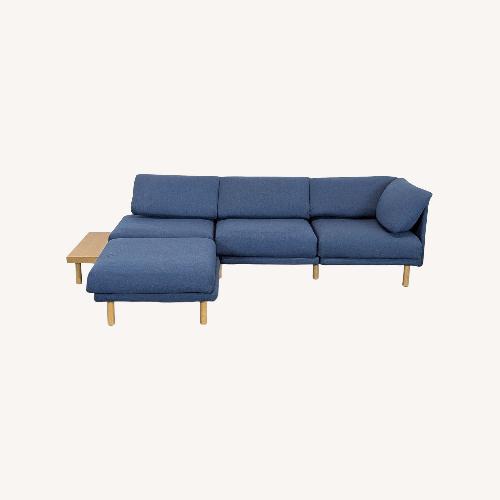 Used Burrow Range Blue Sectional Sofa  for sale on AptDeco