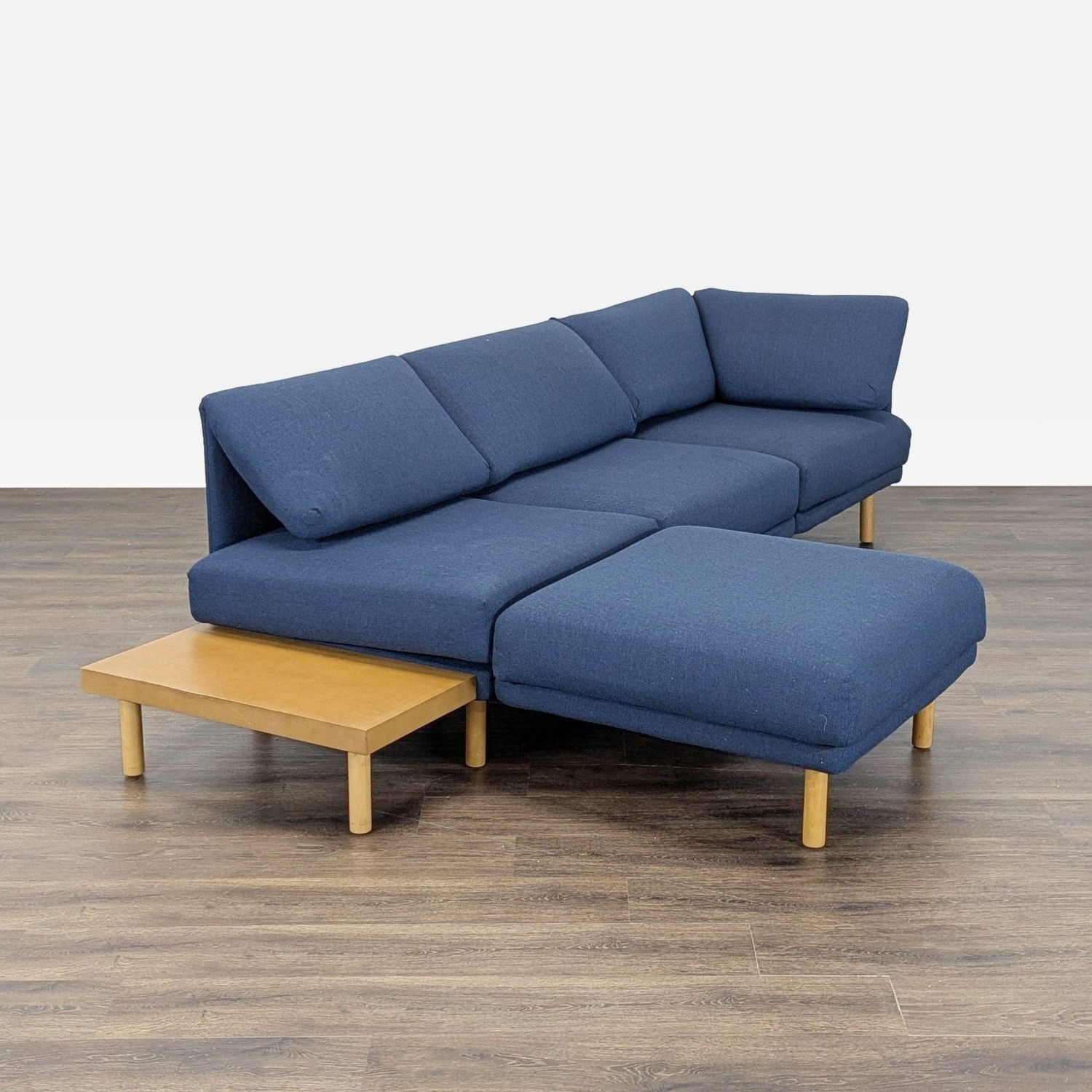 Burrow Range Blue Sectional Sofa - image-1