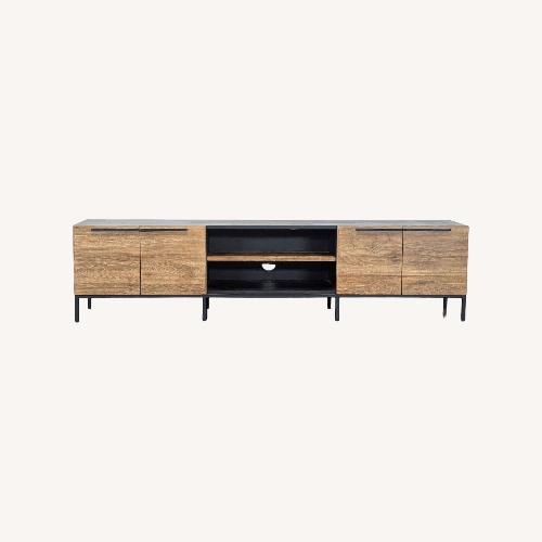 Used Crate & Barrel Rigby Natural Large Media Console for sale on AptDeco
