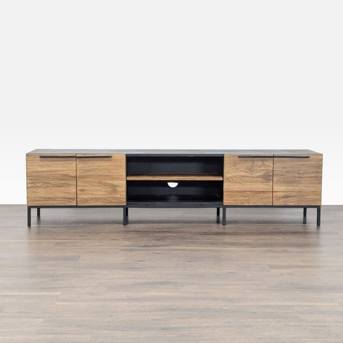 Used Crate & Barrel Rigby Natural Large Media Console for sale on AptDeco