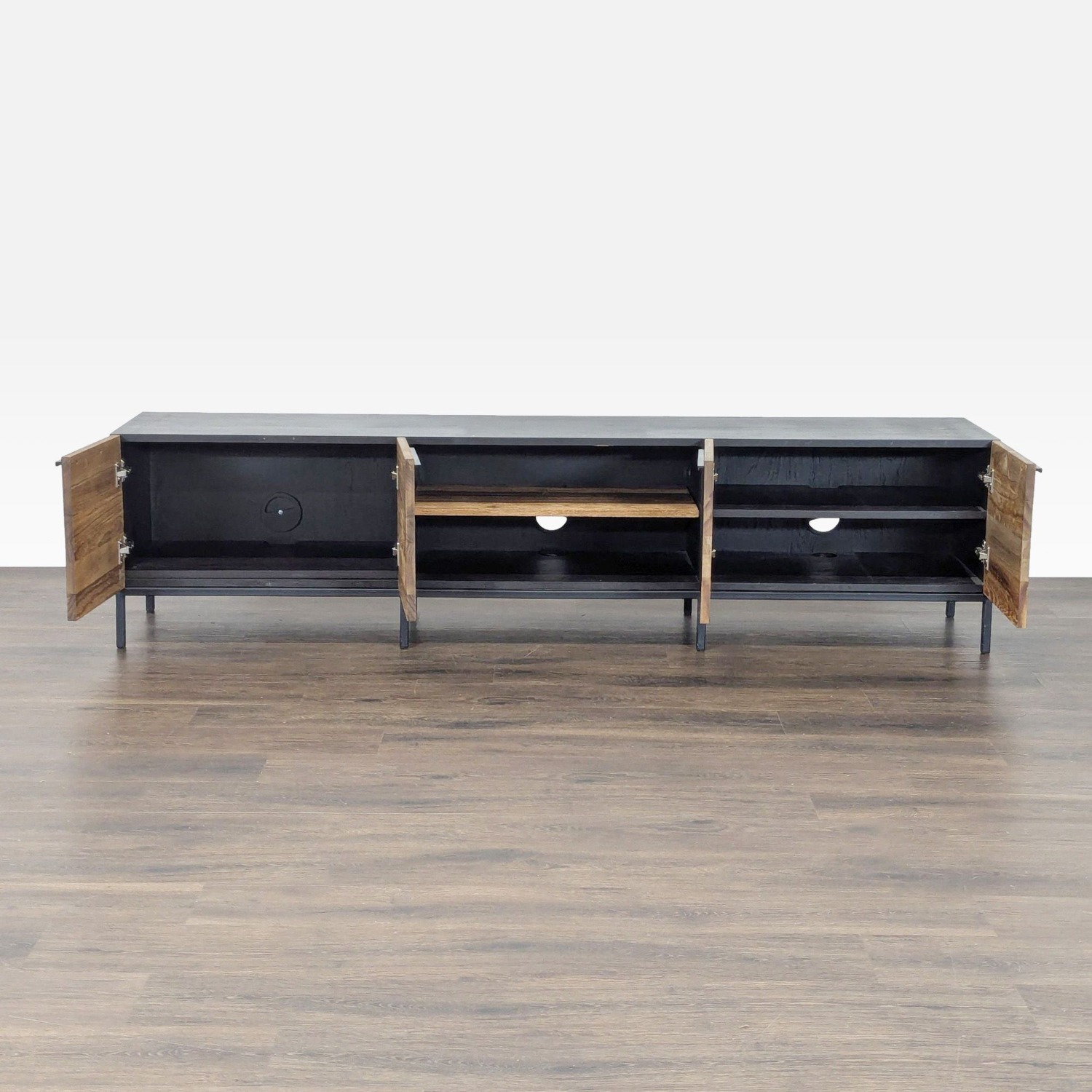 Crate & Barrel Rigby Natural Large Media Console - image-1