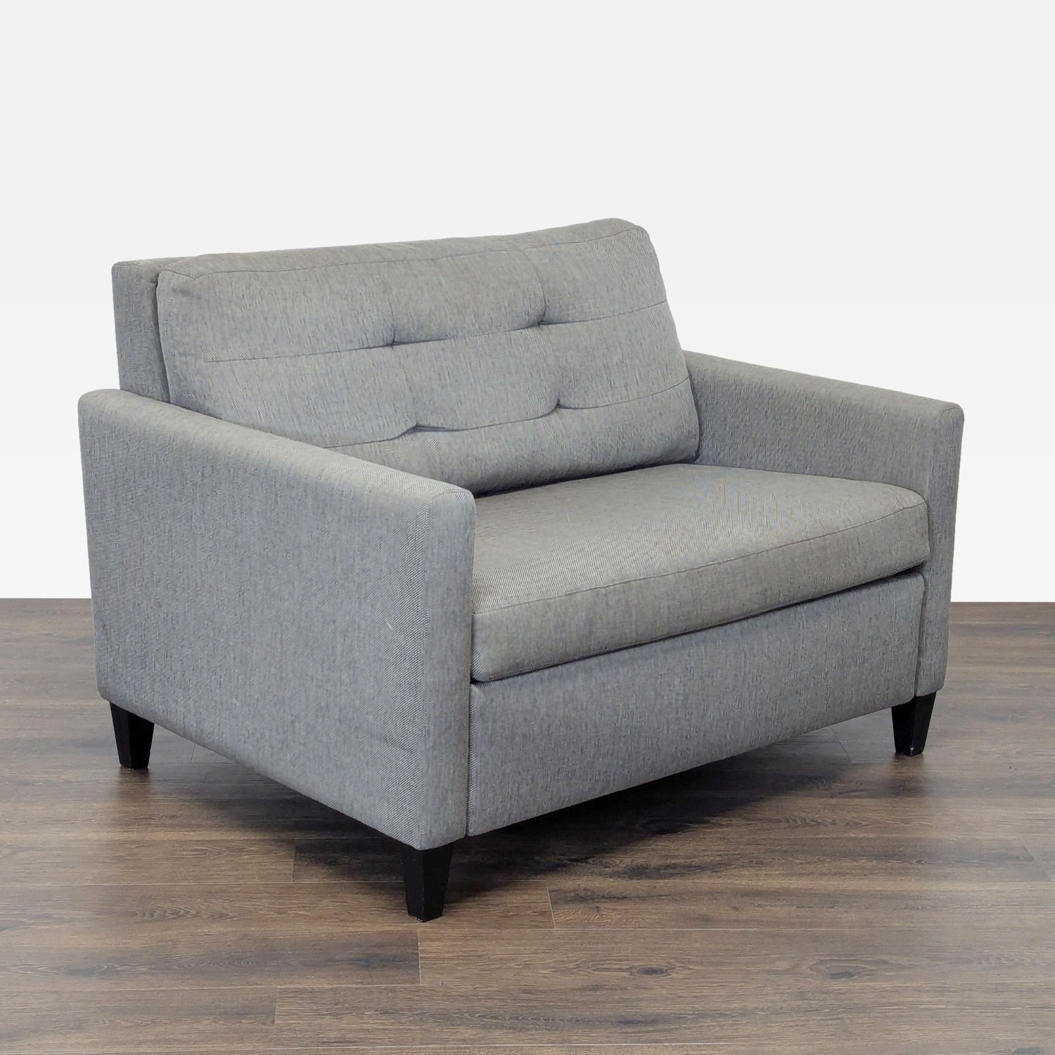 Crate & Barrel Bowen Modern Gray Sleeper Sofa  - image-2