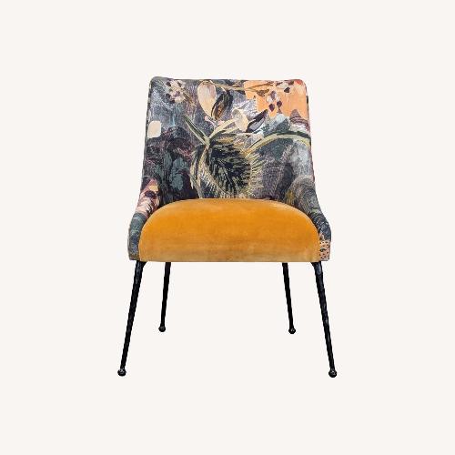 Used Anthropologie Bara Floral Velvet Lounge Chair  for sale on AptDeco