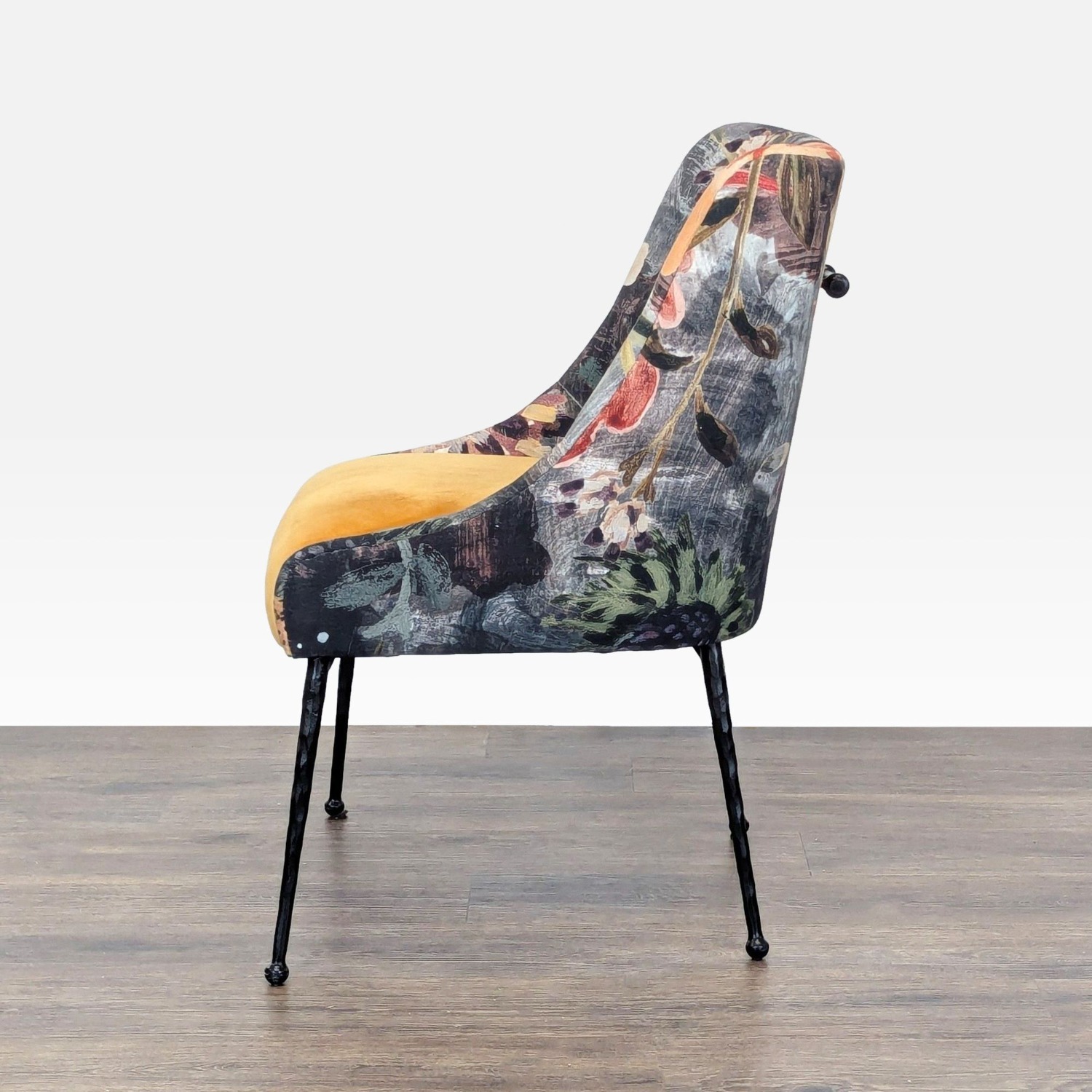 Anthropologie Bara Floral Velvet Lounge Chair - image-8