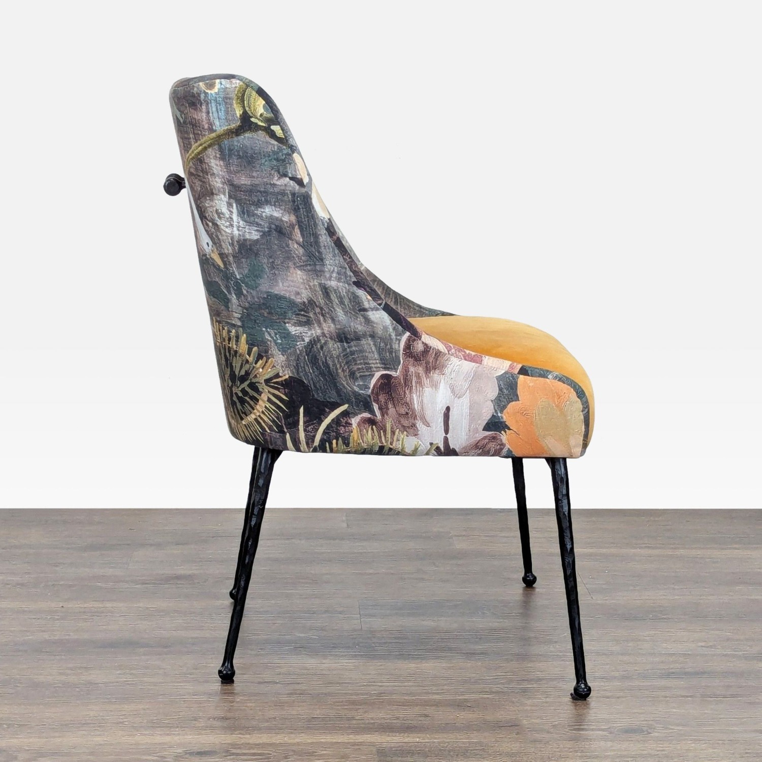 Anthropologie Bara Floral Velvet Lounge Chair - image-2