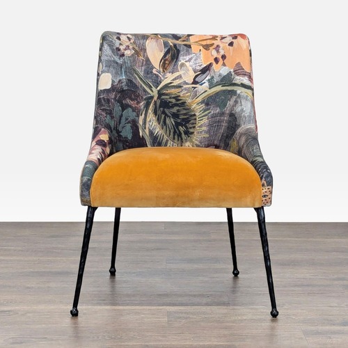 Used Anthropologie Bara Floral Velvet Lounge Chair  for sale on AptDeco