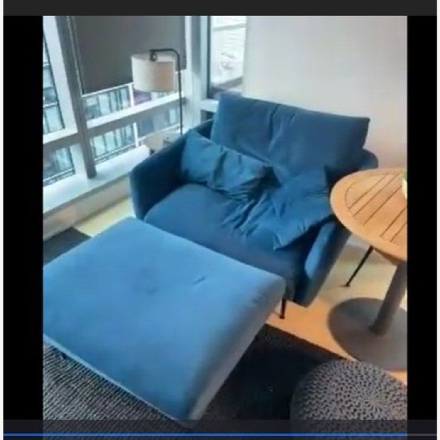 Edloe Finch Park Collection Blue Velvet Lounge - image-7