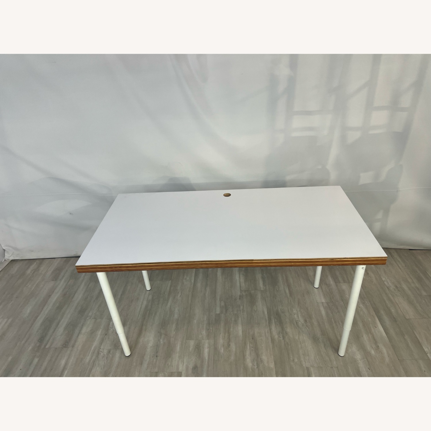 A.N Custom Furniture White Wooden Top Desk - image-4
