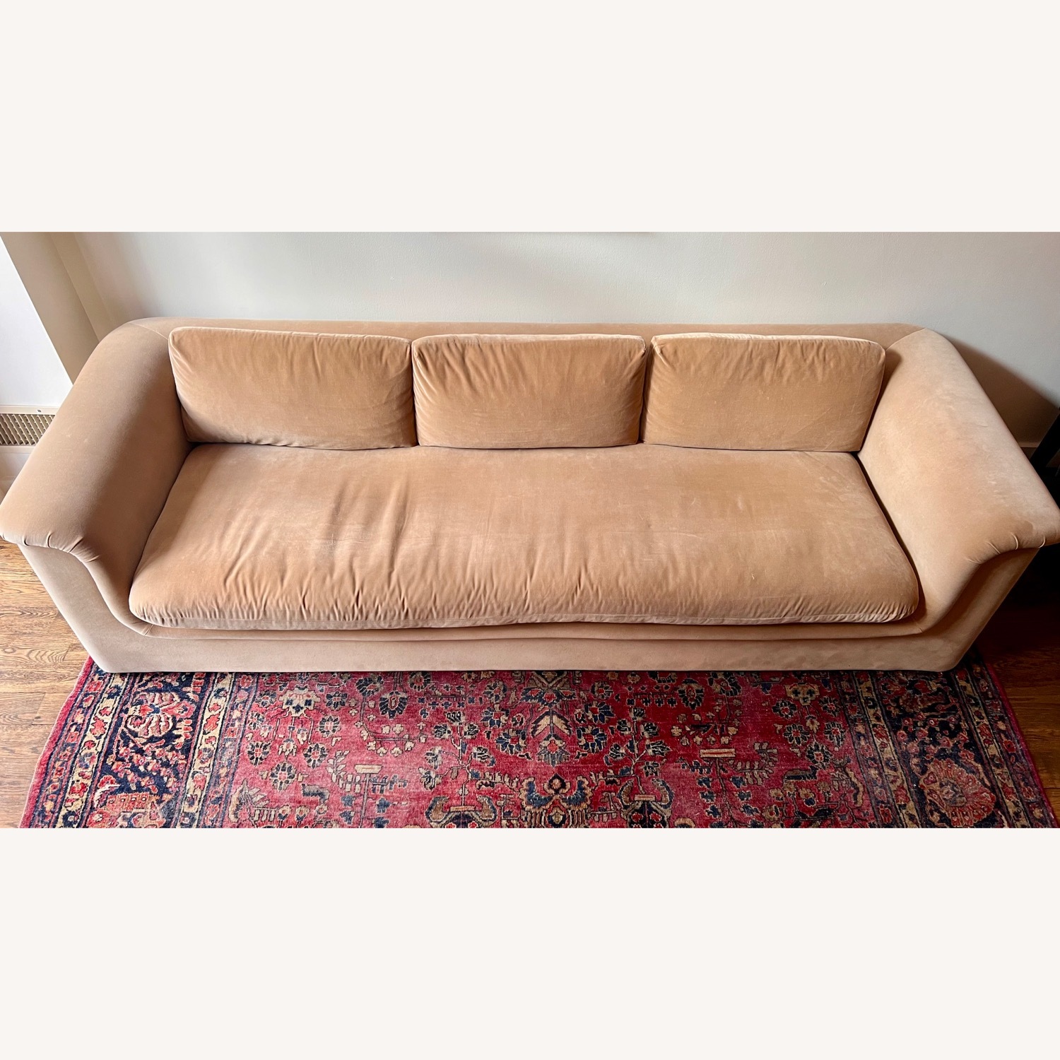 CB2 3+ Seater Sofa Light Brown Fabric - image-2