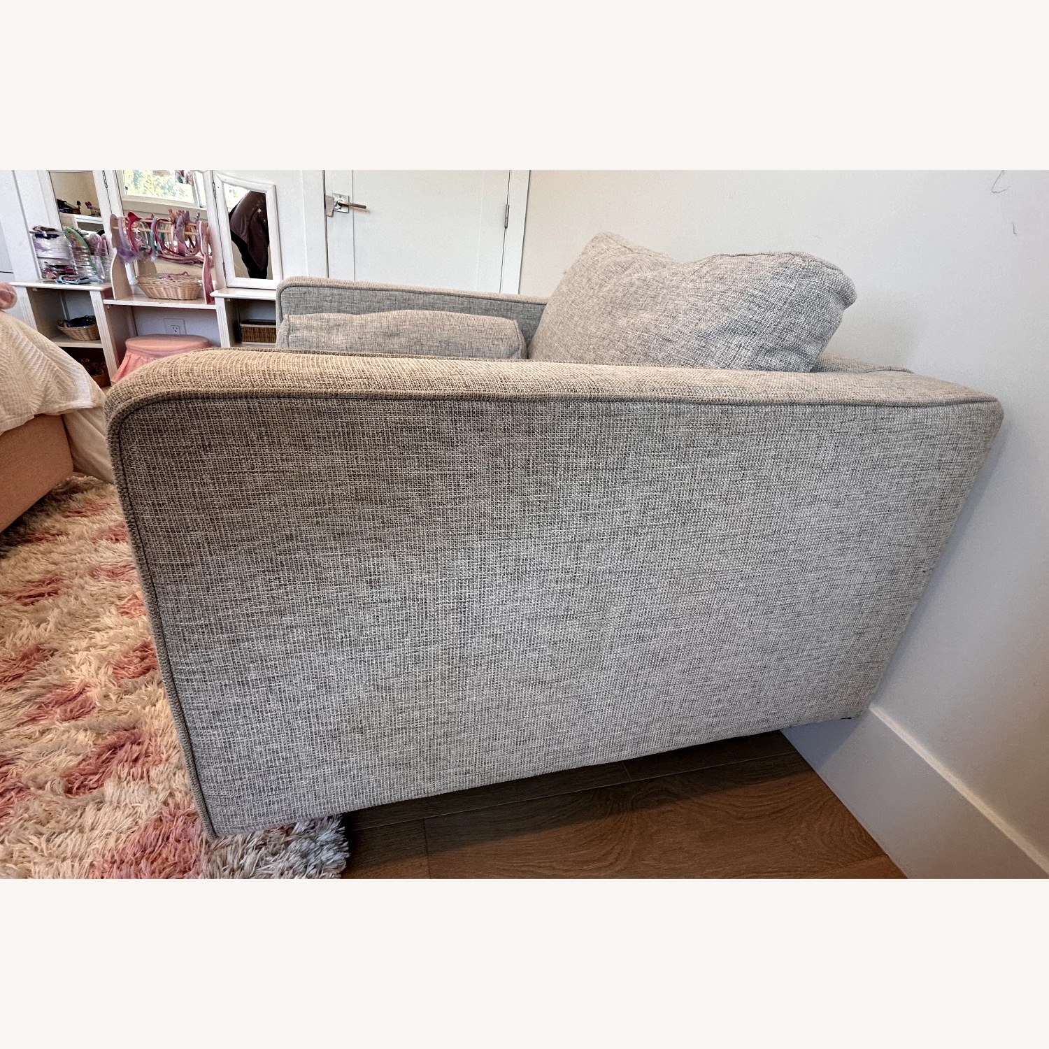 Article Light Gray Fabric Accent Chair - image-3
