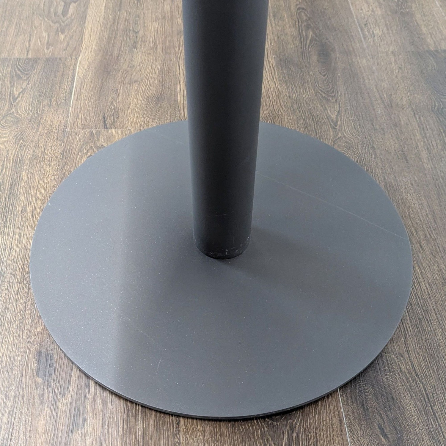 Ventana Round Wood Top Table with Black Metal Base - image-4