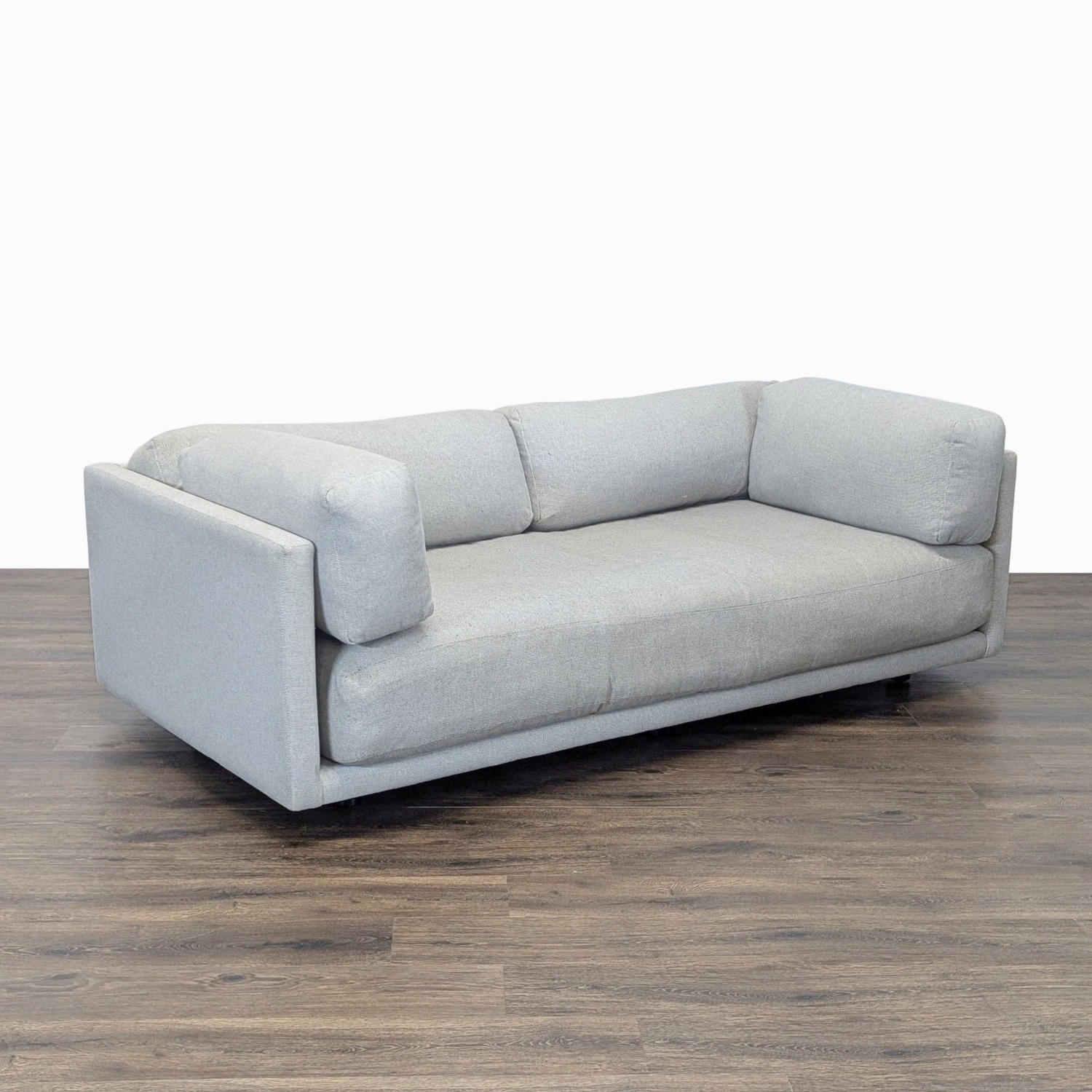 BluDot Sunday Modern 3-Seat Light Grey Sofa - image-2
