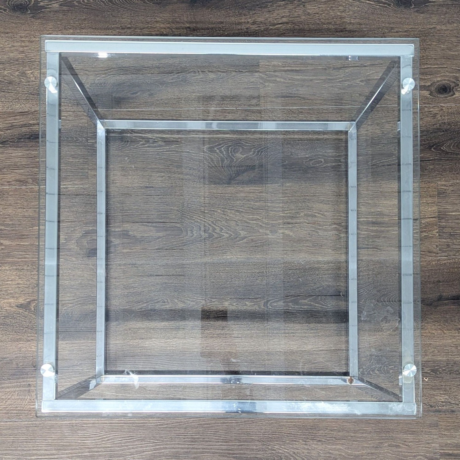 Glass Top End Table on Metal Frame	 - image-4