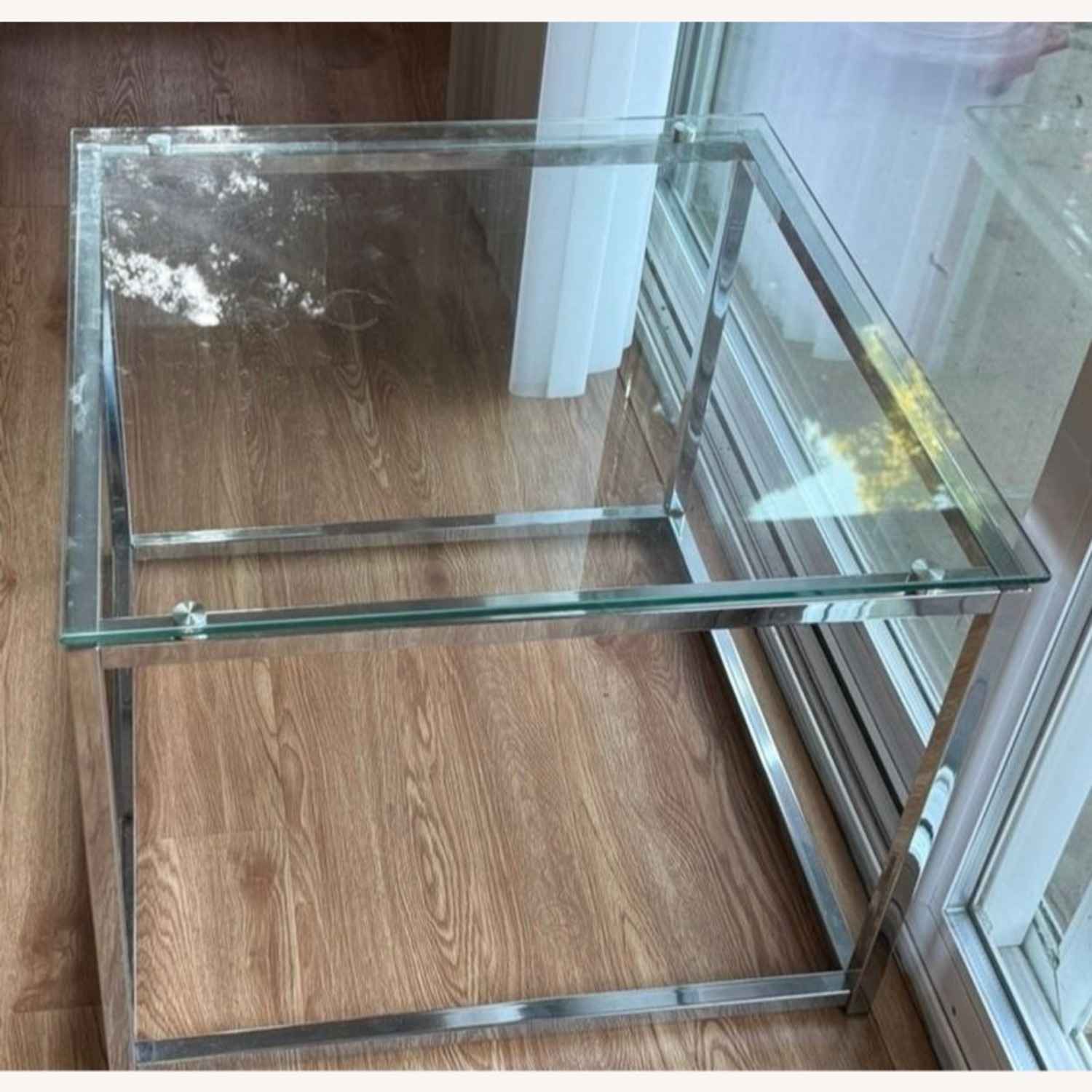 Glass Top End Table on Metal Frame	 - image-6