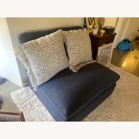 Living Spaces Comfy Blue Accent Chair
