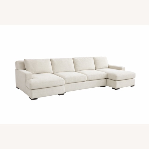 Used Arhaus Dune White Fabric 3+ Piece Sectional for sale on AptDeco