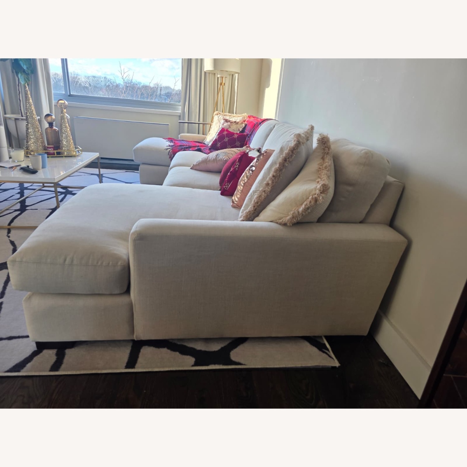 Arhaus Dune White Fabric 3+ Piece Sectional - image-3