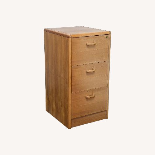Used Solid Wood 3-Drawer Filing Cabinet with Lock for sale on AptDeco