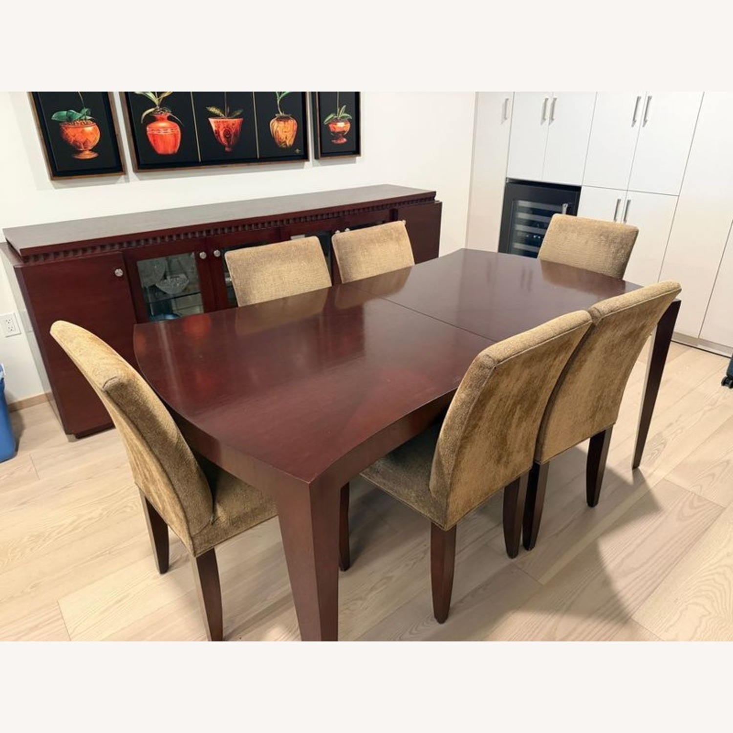 Wood Dining Table with Two Leaves	 - image-1