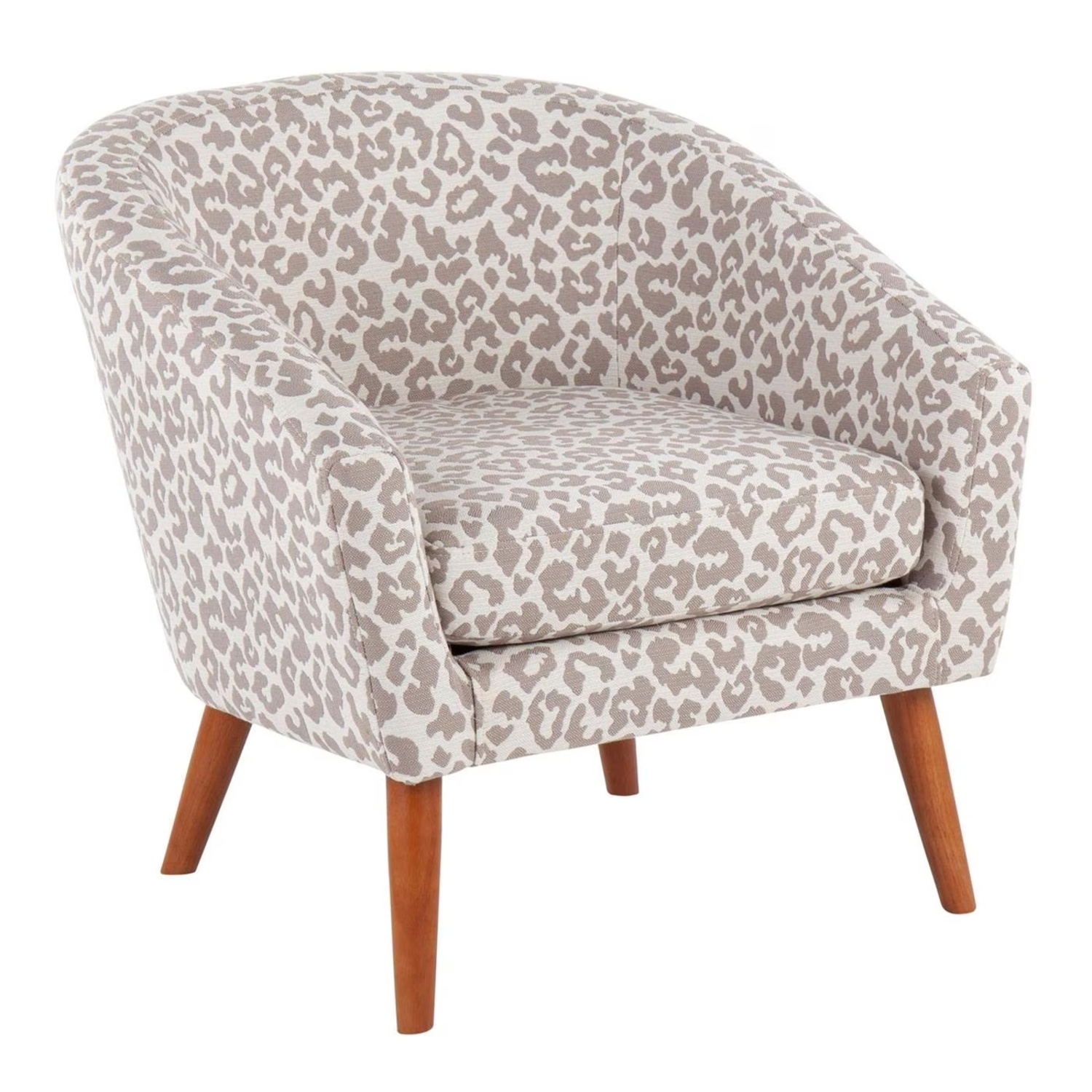 Leopard / Barrel Accent Chairs (2) - image-0