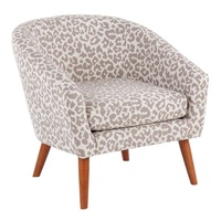 Leopard / Barrel Accent Chairs (2)