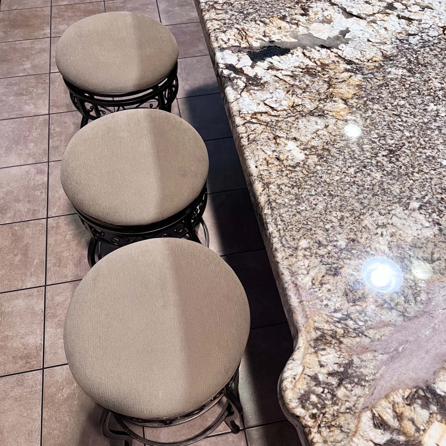 Hillsdale Furniture Dark Brown Fabric Stools - image-5