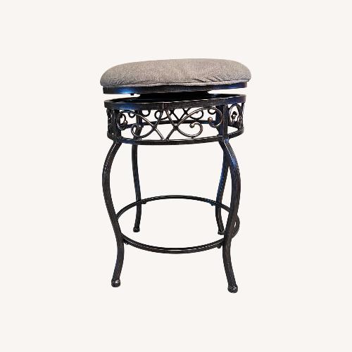 Used Hillsdale Furniture Dark Brown Fabric Stools for sale on AptDeco