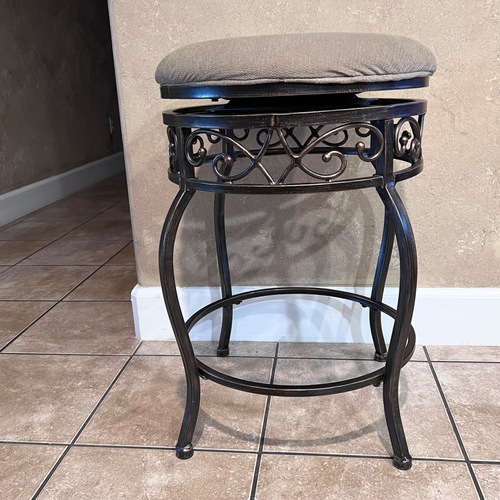 Used Hillsdale Furniture Dark Brown Fabric Stools for sale on AptDeco