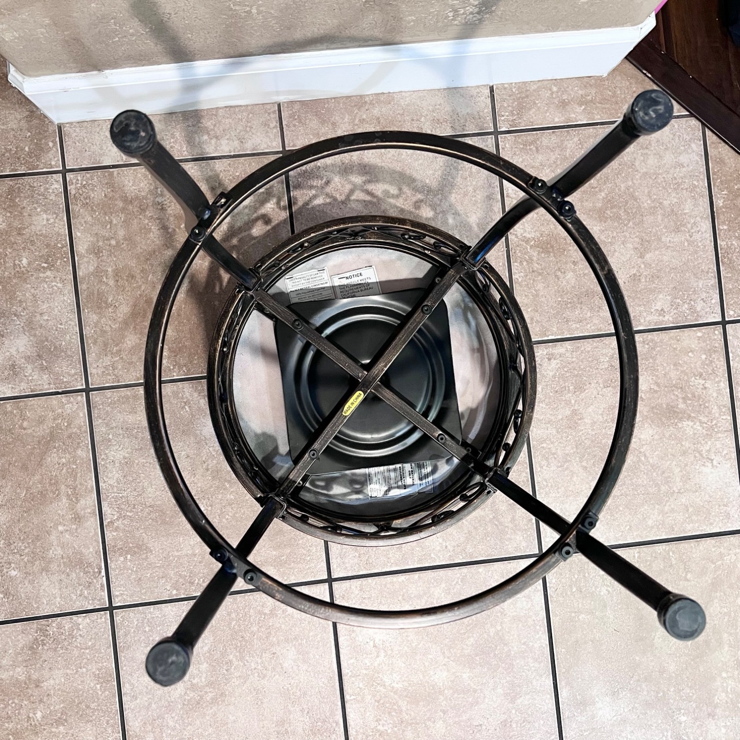 Hillsdale Furniture Dark Brown Fabric Stools - image-4