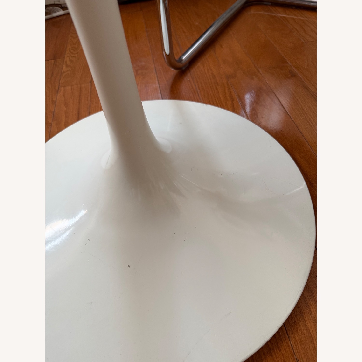 Saarinen & Eames White Marble Dining Table - image-5