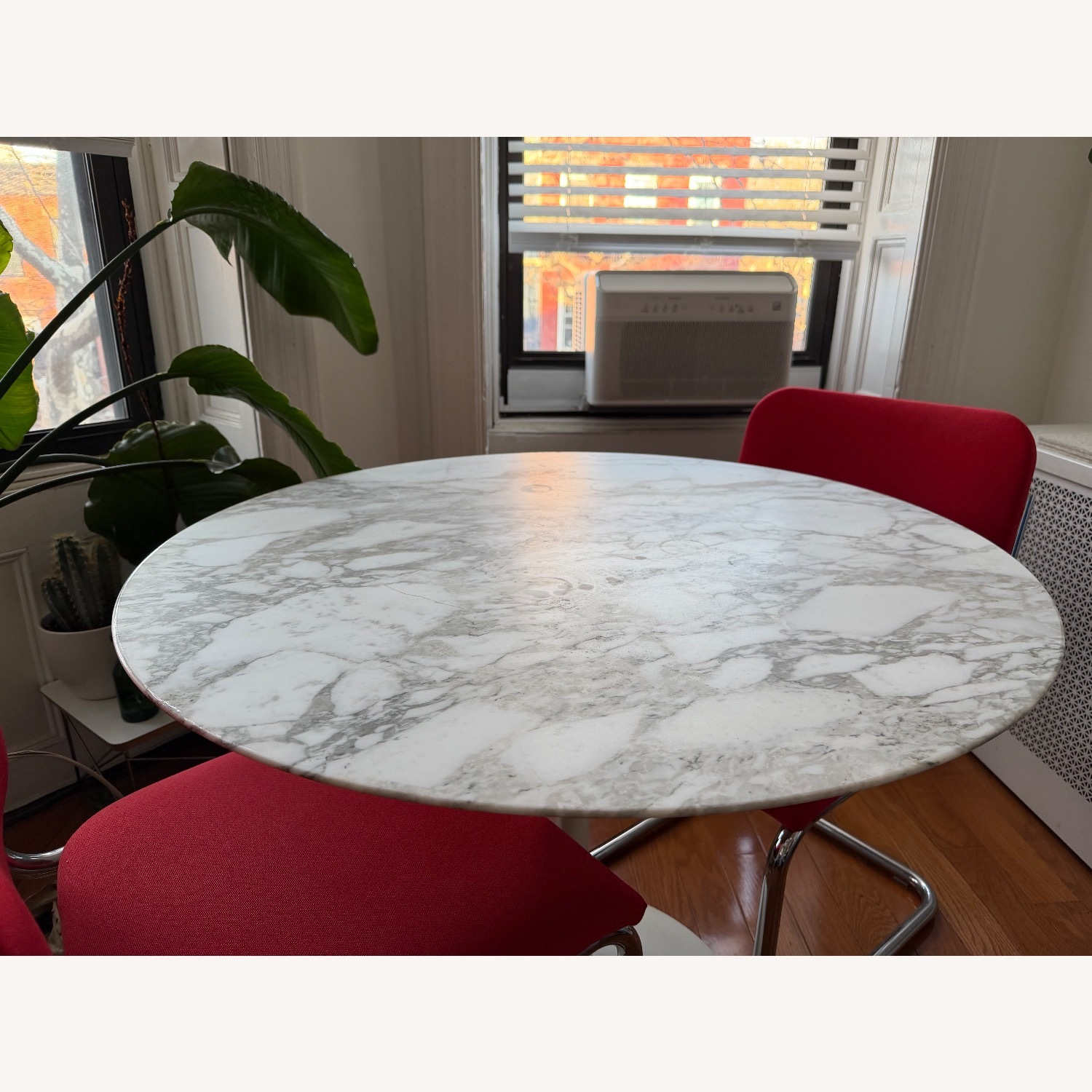 Saarinen & Eames White Marble Dining Table - image-4