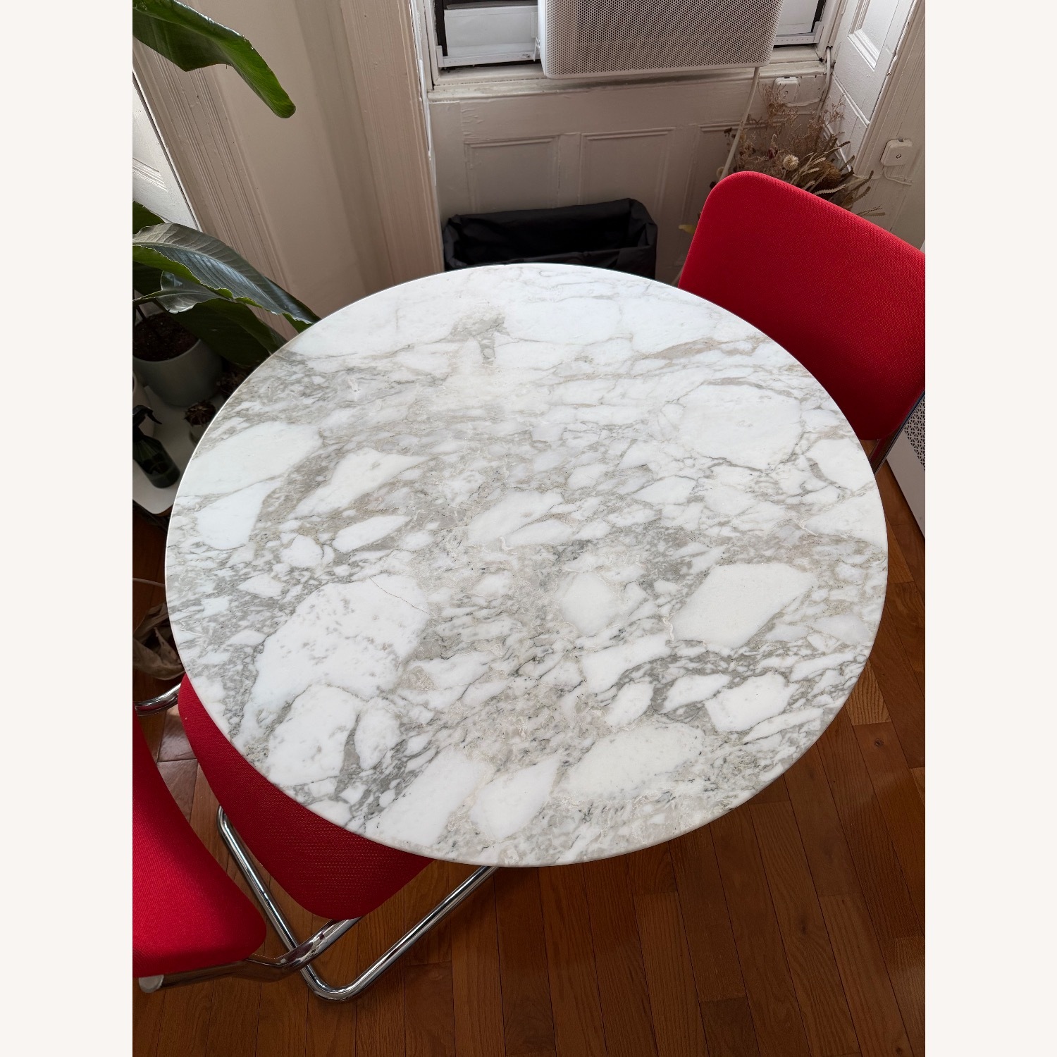 Saarinen & Eames White Marble Dining Table - image-3