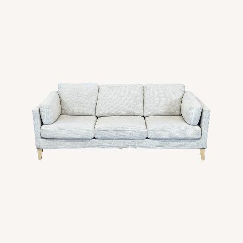 Used World Market Noelle Modern Light Gray 3-Seat Sofa  for sale on AptDeco