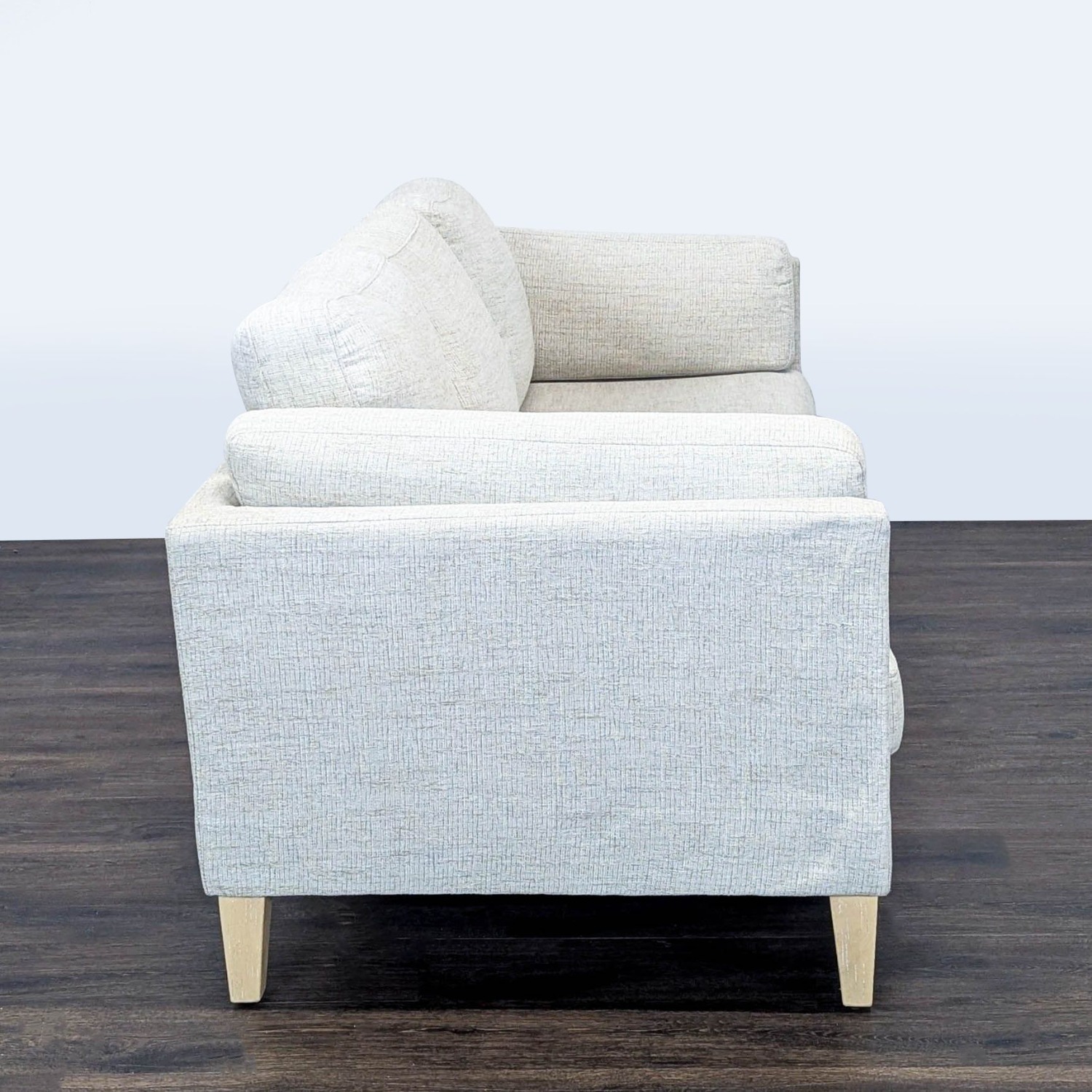 World Market Noelle Modern Light Gray 3-Seat Sofa  - image-4