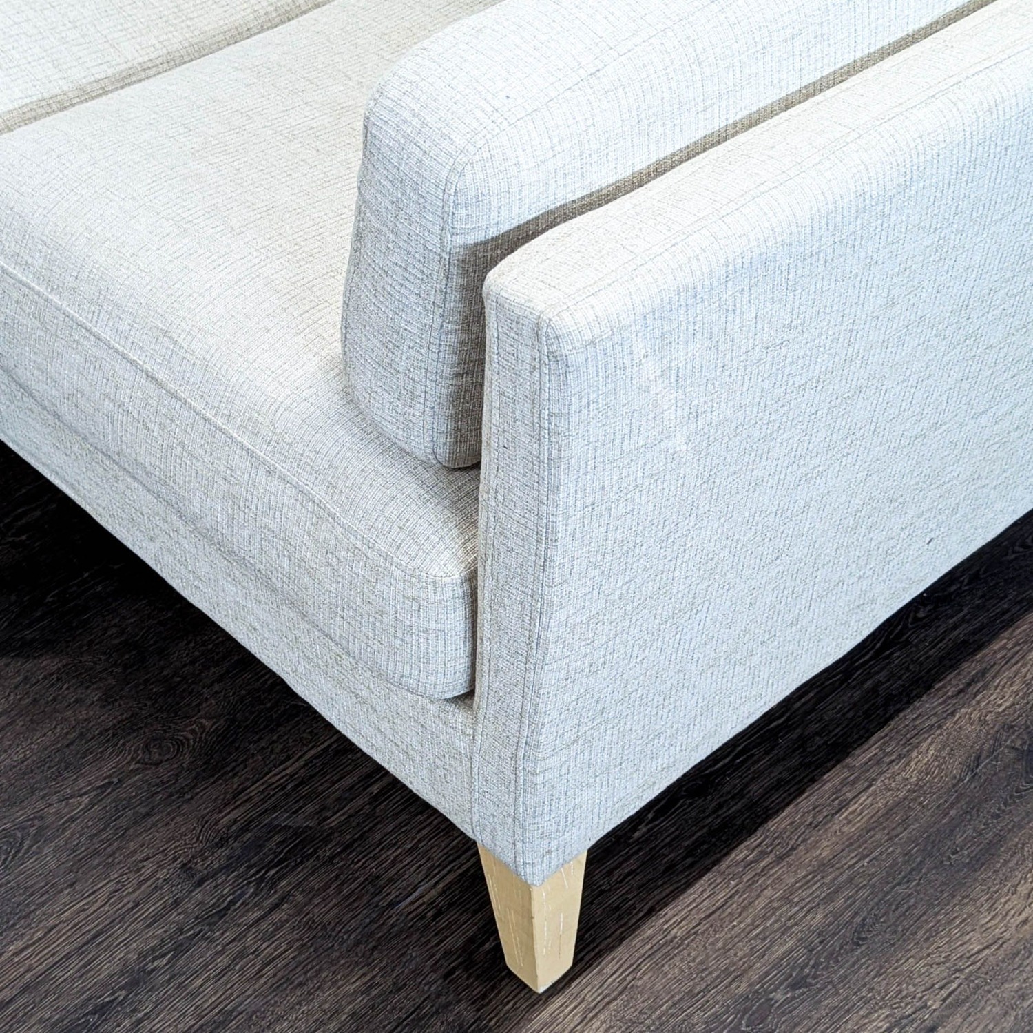 World Market Noelle Modern Light Gray 3-Seat Sofa  - image-10