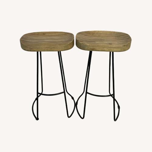 Used Loon Peak Handcrafted Barstool Set of 2 for sale on AptDeco
