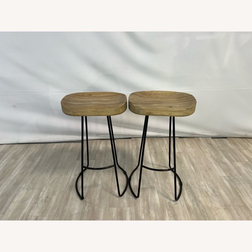 Used Loon Peak Handcrafted Barstool Set of 2 for sale on AptDeco