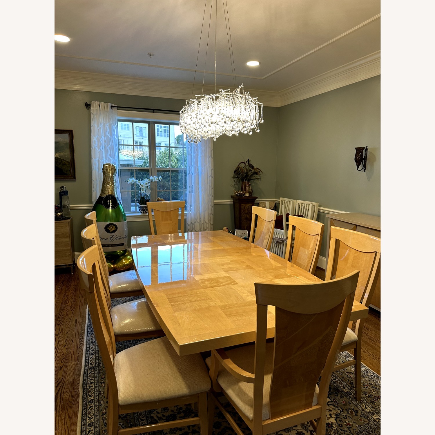 Natural Wood Dining Table - image-6